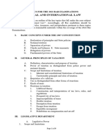 Political Law Syllabus For The 2022 Bar Examinations