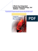 Instant Download Test Bank For Integrated Cardiopulmonary Pharmacology 3rd Edition Colbert PDF Ebook