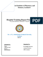 Hospital Training Report