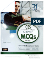 31 Years Css Solved Mcqs