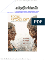 Full Download Test Bank For Social Psychology The Science of Everyday Life First Edition PDF Full Chapter