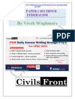 PSIR Paper 1 Section B - Federalism (PSIR)
