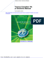 Dwnload Full Corporate Finance Canadian 7th Edition Ross Solutions Manual PDF