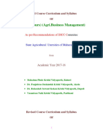 Syllabus BSC Agribusiness Management