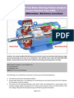 Resolving Bearing Failures of Refinery 200 KW Fan-Motor