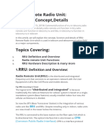 RRU-Remote Radio Unit: Function, Concept, Details: 1.: Definition and Overview