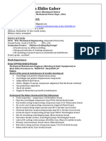 Mohamed Alaa, Mechanical Maintenance Engineer 4 Years, Petroleum, CV PDF