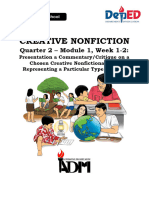 CreativeNonfiction - Q2 Module 1, Week 1-2