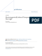 Electromagnetically Induced Transparency and Slow Light