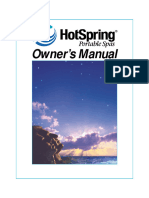 Hot-Spring Spas Owners Manual 2000