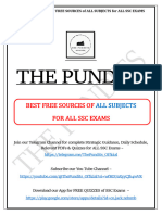Best Free Sources For ALL SSC EXAMS by THE PUNDITS
