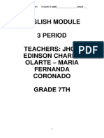 Modulo Ingles 7. 3 y 4 Periodo