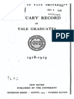 Obituary: Record of Yale Graduates 1918-1919