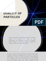 Laser: Duality of Particles