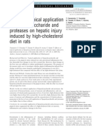 Effects of Topical Application of Lipopolysaccharide and Proteases On Hepatic Injury Induced by High-Cholesterol Diet in Rats