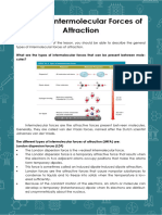 Types of Intermolecular Forces of Attraction