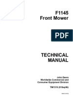 TM1519 John Deere F1145 Front Mower Technical Manual