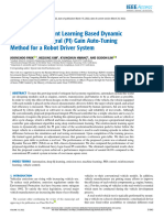 Deep Reinforcement Learning Based Dynamic Proportional-Integral PI Gain Auto-Tuning Method For A Robot Driver System