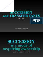 Succession and Transfer Taxes