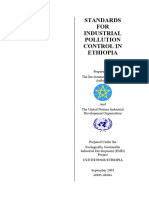 Standards FOR Industrial Pollution Control in Ethiopia: Prepared By: The Environmental Protection Authority