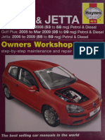 Dokumen - Pub Haynes VW Golf Amp Jetta Service and Repair Manual 2004 2009 4610 085733560x 9780857335609