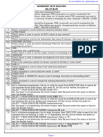 Worksheet With Solution SQL (Cs & Ip)