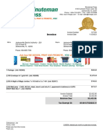 Minuteman Press Invoice