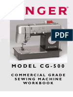 Singer CG500 Sewing Machine Instruction Manual