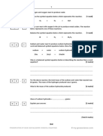 Conservation of Mass and Balanced Chemical Equations Questions