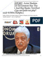 SPECIAL REPORT - Azim Hashim Premji's Latest Investment Has The Government and Big Banks Terrified