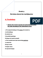 2rd Quarter Revision Sheets G3 2023-2024