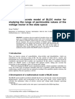 Non-Linear Discrete Model of BLDC Motor For Studyi