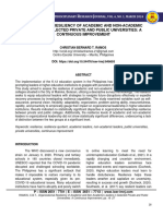 Organizational Resiliency of Academic and Non-Academic Leaders in Selected Private and Public Universities A Continuous Improvement