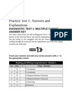 Digital SAT - Answer Key