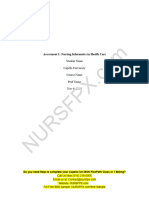 Nurs FPX 4040 Assessment 1 Nursing Informatics in Health Care