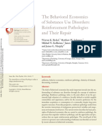 The Behavioral Economics of Substance Use Disorders Reinforcement Pathologies and Their Repair