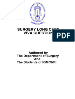 Surgery Long Case Viva Questions Updated