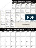 Day Content Calendar