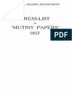 Press List of Mutiny Papers