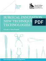 Surgical Innovation New Techniques and Technologies