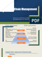 SUPPLY CHAIN MANAGEMENT - Push-Pull - Bullwhip - 3PL