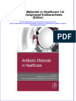 PDF Antibiotic Materials in Healthcare 1St Edition Varaprasad Kokkarachedu Editor Ebook Full Chapter