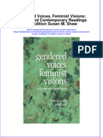 PDF Gendered Voices Feminist Visions Classic and Contemporary Readings 7Th Edition Susan M Shaw Ebook Full Chapter