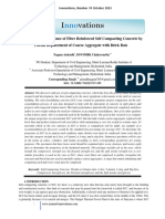 Study On The Performance of Fibre Reinforced Self Compacting Concrete by Partial Replacement of Coarse Aggregate With Brick Bats