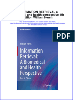 PDF Information Retrieval A Biomedical and Health Perspective 4Th Edition William Hersh Ebook Full Chapter