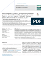 Lattice Vibrational Characteristics Crystal Structures and D 2020 Journal o