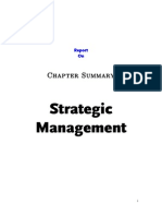 Strategic MGT.: Chapter Summary