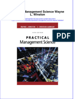 PDF Practical Management Science Wayne L Winston Ebook Full Chapter