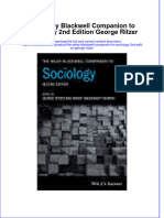 PDF The Wiley Blackwell Companion To Sociology 2Nd Edition George Ritzer Ebook Full Chapter