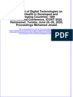 Download full chapter The Impact Of Digital Technologies On Public Health In Developed And Developing Countries 18Th International Conference Icost 2020 Hammamet Tunisia June 24 26 2020 Proceedings Mohamed J pdf docx